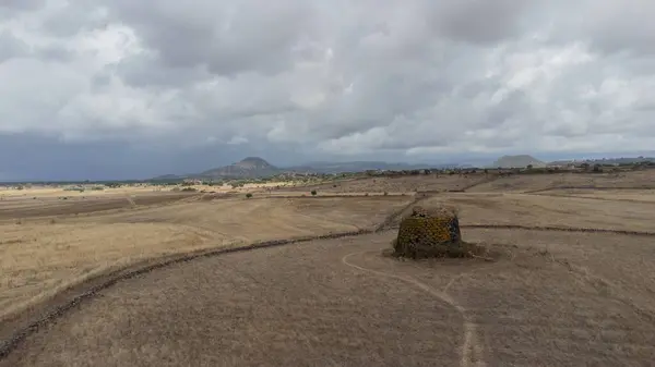 stock image ruins of the longo monotorre nuraghe of torralba in northern sardinia