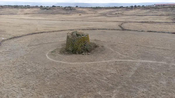 Stock image ruins of the longo monotorre nuraghe of torralba in northern sardinia