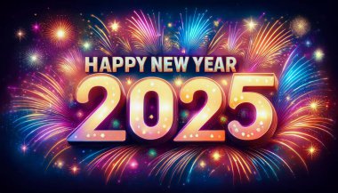 Mutlu yıllar 2025 Artistik Kart