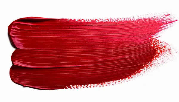 stock image red chroma brush stroke on white background