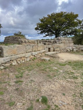 Tomb of the Giants of Madau in Fonni, central Sardinia clipart