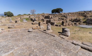 Nora harabeleri, antik Roma Pön şehri, Pula, güney Sardunya