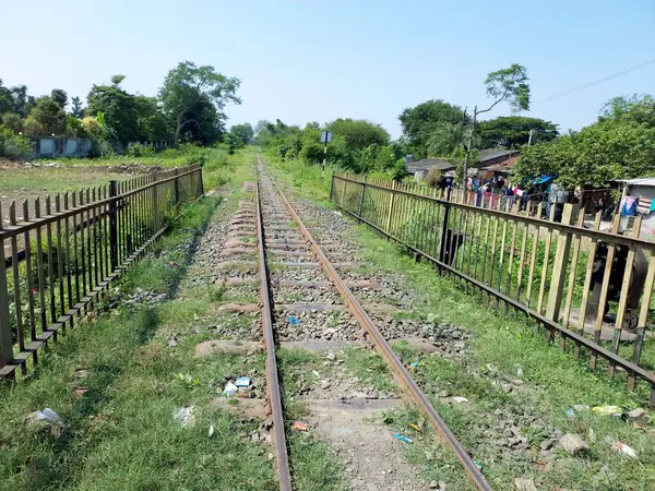 Small train rail track in india
