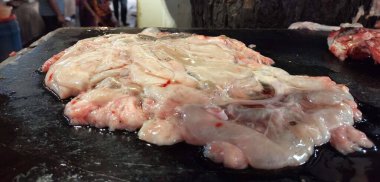 Fresh meat fat in India meat market