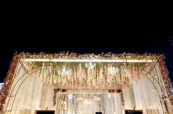 Вид Ландшафт Индии Прополка Въездных Ворот Церемония Бракосочетания — стоковое фото