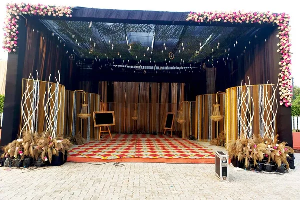 Landscape View India Weeding Entry Gate Marriage Ceremony — Photo