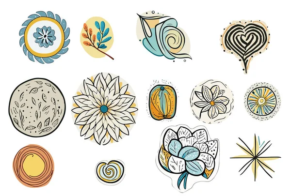 El yapımı çizim çizimi tasarımı.