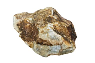 Büyük kaya kayaları, beyaz arka planda kesilmiş ve izole edilmiş stok fotoğrafı.                               