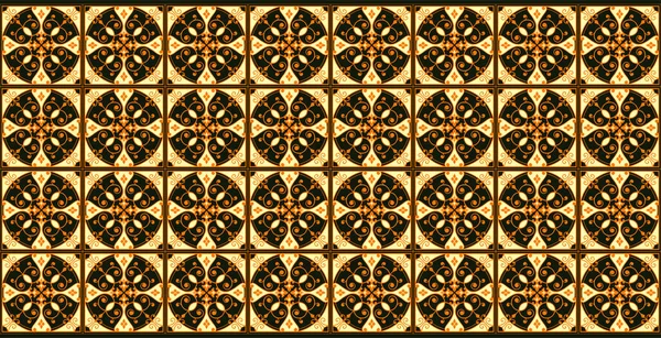 Egy Gyönyörű Díszítő Batik Minta Vált Hagyományos Szimbólum Egyedülálló Keveréke — Stock Vector