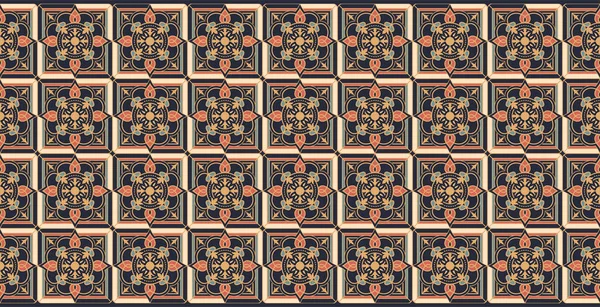 Een Prachtig Sierlijk Batik Patroon Dat Een Traditioneel Symbool Geworden — Stockvector