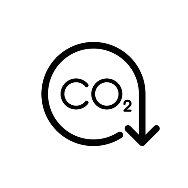 Carbon Capture Sequestration Vector Icon Illustration Concept — Stock Vector