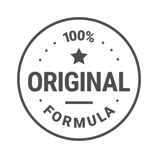 Оригинальная Аутентичная Традиционная Формула Рецепт Векторный Значок — стоковый вектор