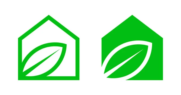 Duurzaam Groen Gebouw Gecertificeerde Vectoricoon Badge — Stockvector
