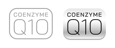 Koenzim Q10 vektör simgesi logo kavramı