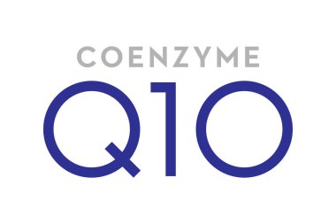 Koenzim Q10 vektör simgesi logo kavramı