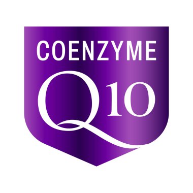 Koenzim Q10 vektör simgesi logo kavramı