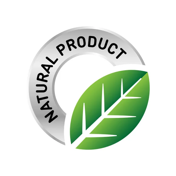 100 Ingredience Přirozeného Původu Vektorové Logo Koncepce Odznaku — Stockový vektor