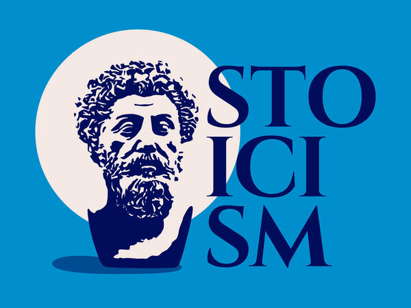 Stoicism vector illustration concept banner poster