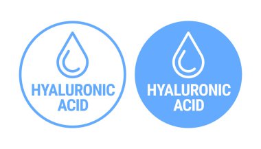 Hyaluronic Asit vektör logo konsepti tasarımı