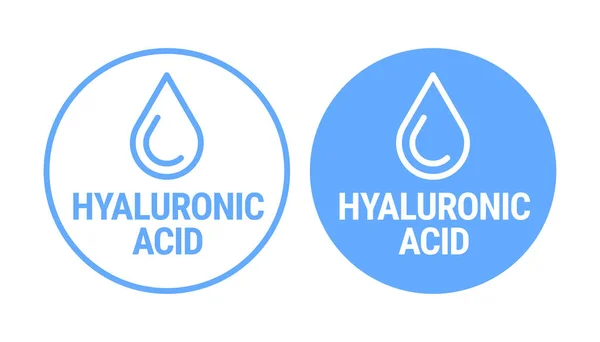 stock vector Hyaluronic Acid vector icon logo badge concept design