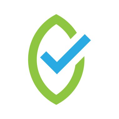 Beyaz arkaplanda izole edilmiş güvenli seçim vektör simgesi, işaret onay sembolünü kontrol et