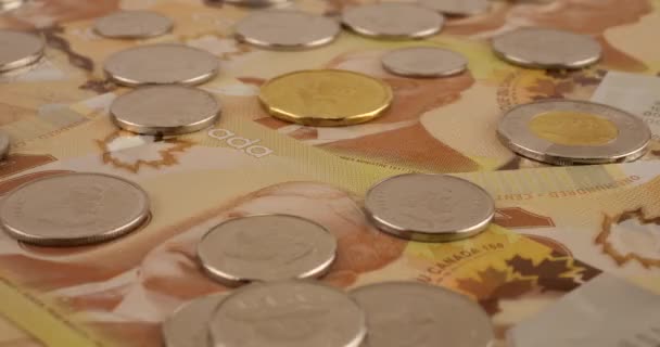 Canadian Coins 100 Dollar Polymer Banknotes Portrait Robert Borden — Vídeo de stock