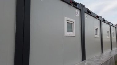 Polish modular houses for refugees in Ukraine.