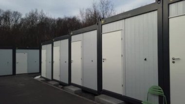 Polish modular houses for refugees in Ukraine.