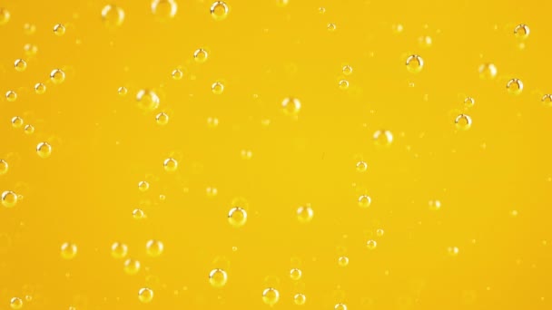 Air Bubbles Orange Background — Video