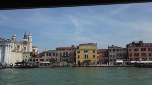 Vue Venise Lagune Vénitienne Depuis Bateau Plaisance Pendant Voyage Italie — Video
