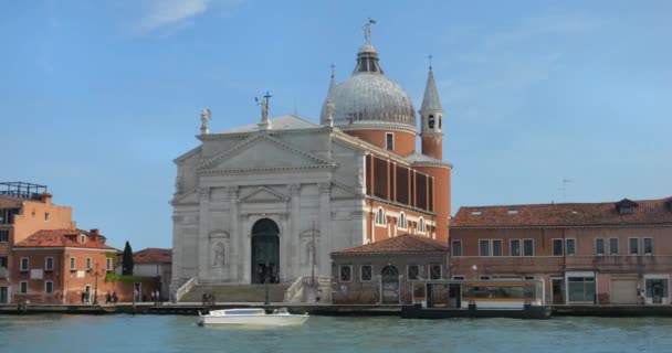 Igreja Santíssimo Redentor Vulgarmente Conhecida Como Redentore Veneza Itália — Vídeo de Stock