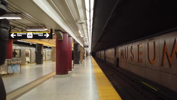 Toronto Canada Juillet 2023 Conception Éléments Intérieurs Metro Station Museum — Video