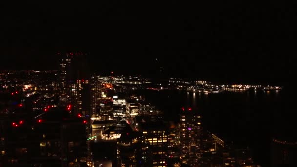 Nocny Widok Centrum Toronto Ontario Kanada — Wideo stockowe