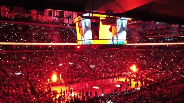 Toronto Canada Dicembre 2023 Una Partita Basket Alla Scotiabank Arena — Video Stock