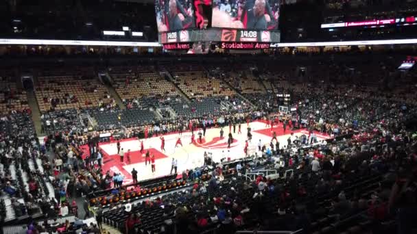 Toronto Canadá Diciembre 2023 Partido Baloncesto Scotiabank Arena Entre Los — Vídeos de Stock