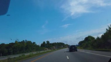 ONTARIO, CANADA - 3 AĞUSTOS 2024: Ontario Otoyolu 400. King's Highway 400.