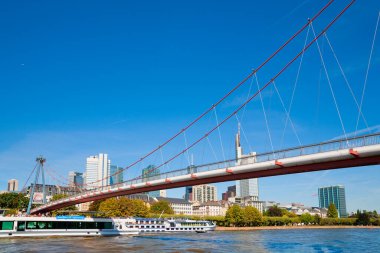 Panoramik manzara Frankfurt am Main, Almanya