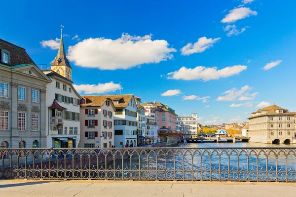 Старый Город Цюрих Озере Цюрих Швейцарские Альпы Франция — стоковое фото