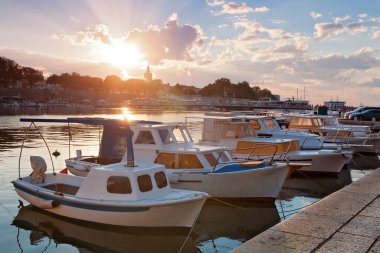 Eski Zadar kasabası, Adriyatik denizi, Dalmaçya, Hırvatistan