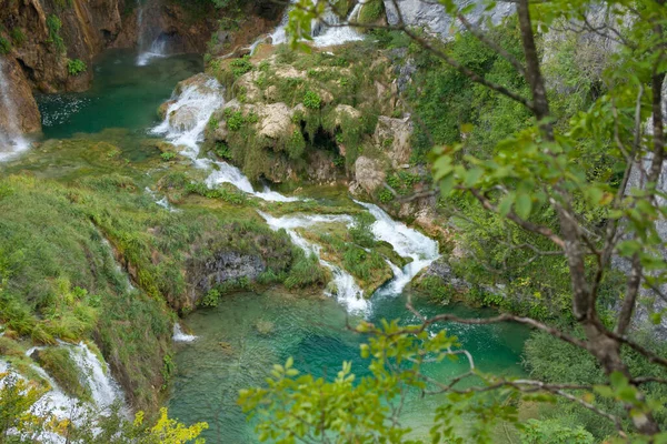 Cascata Nei Laghi Plitvice Parco Nazionale Croazia — Foto Stock