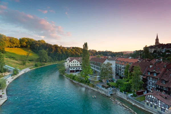 Altstadt Von Bern Und Aare Schweiz — Stockfoto