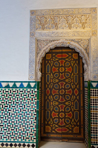 Interior of Palace Alcazar in Seville, Andalusia, Spain
