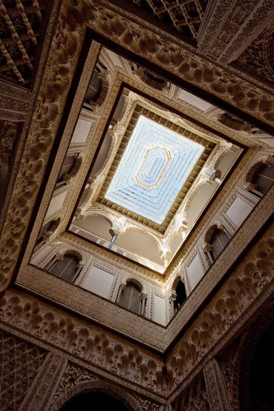 Interno Del Palazzo Alcazar Siviglia Andalusia Spagna — Foto Stock