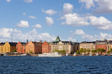 İsveç 'in başkenti Stockholm' de panoramik manzara