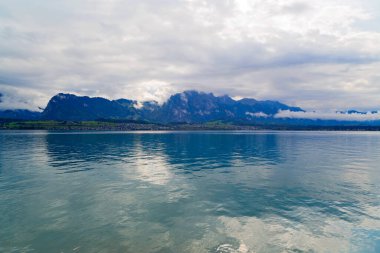 Thun Gölü Panorama, Bernese Highlands, İsviçre Alpleri