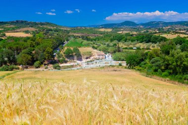 Saturnia termal banyoları, Maremma, Toskana