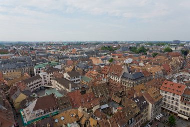 Strazburg, Alsace, Fransa 'nın panoramik manzarası