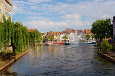 Strazburg, Alsace, Fransa 'nın panoramik manzarası