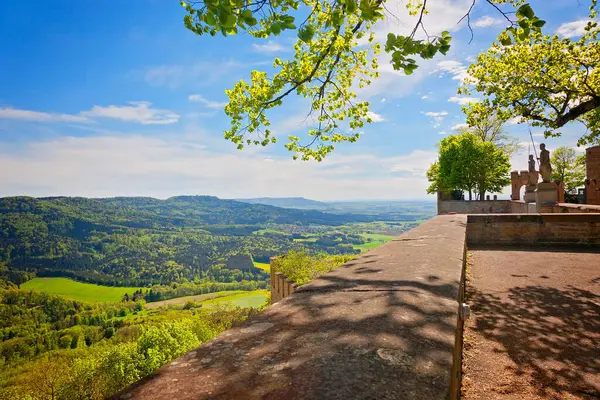 stock image Panoramic view of Hohenzollern Castle, Germany