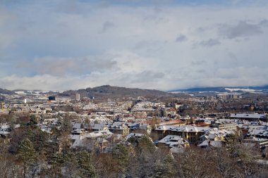 Panoramic view of Bern during winter, swiss Alps, Switzerland clipart